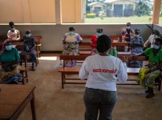 Esther Anchouza, a clinical psychologist in the Democratic Republic of Congo, supports people affected by crisis as Ebola increases fear and disrupts women's group therapy sessions.